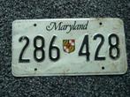 Kentekenplaat licenseplate Maryland 1 USA, Verzenden, Gebruikt, Auto's