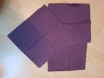 3 paarse kussenslopen 35x35, Huis en Inrichting, Ophalen of Verzenden, Gebruikt, Paars, Vierkant