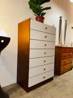 Retro vintage Tallboy ladekast, Ophalen