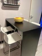 Bar met Krukken €100 of ruilen tegen rond eettafel + stoel, Huis en Inrichting, Ophalen, Zo goed als nieuw, Inclusief barstoelen