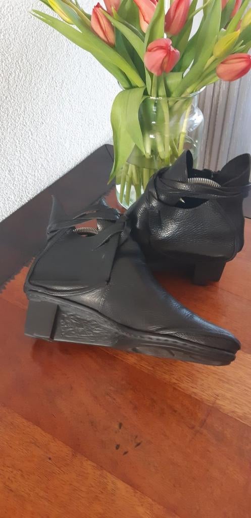 Trippen dames designers laarsjes mt38 zgan, Kleding | Dames, Schoenen, Ophalen of Verzenden, Zo goed als nieuw, Zwart