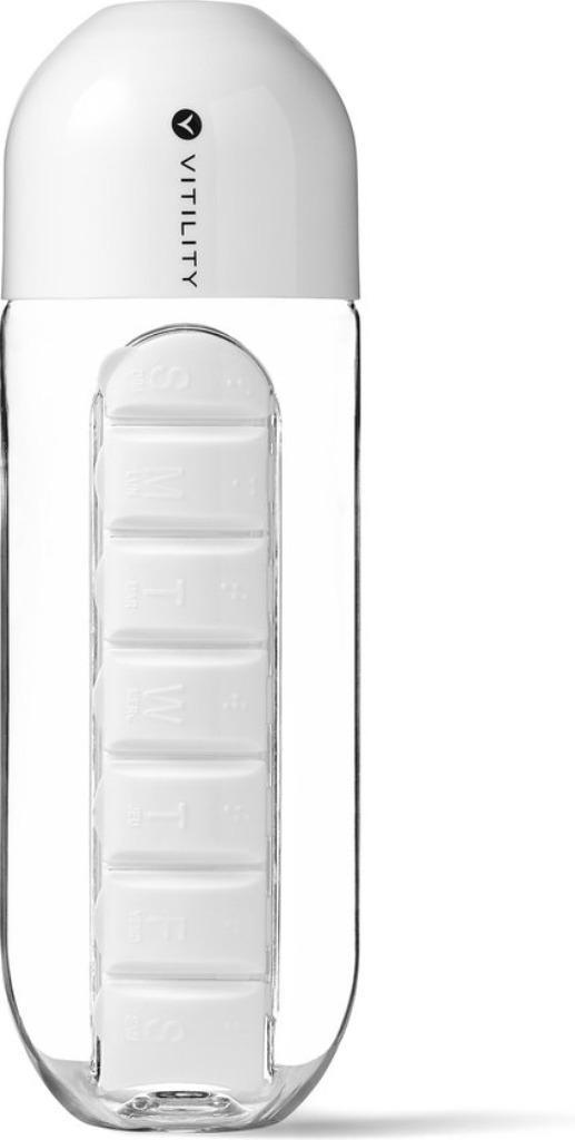 Vitility Waterfles met pilorganizer, Diversen, Verpleegmiddelen, Nieuw, Ophalen