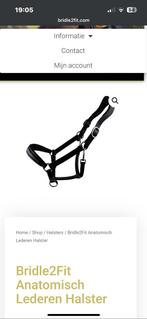 Bridle2fit anatomisch leren halster, Dieren en Toebehoren, Paarden en Pony's | Hoofdstellen en Tuigage, Ophalen of Verzenden, Gebruikt
