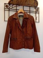Bruin cognakkleur leren jack van JCC, Bruin, Maat 46/48 (XL) of groter, Ophalen of Verzenden, Zo goed als nieuw