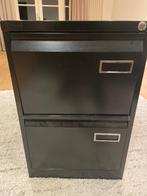 Archiefkast zwart metaal met 2Laden -, Ophalen, Gebruikt, 50 tot 100 cm, Minder dan 100 cm
