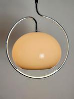 Vintage Space Age mushroom hanglamp van Dijkstra uit 1970, Gebruikt, 50 tot 75 cm, Metaal, Space Age, Vintage design, Mid Cetury Modern