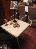 VIERKANTE BIJZETTAFEL OLD GREY 70x70 LAMPTAFEL Flamant, Ophalen, Gielen, Nieuw, Info@houseofcoco.nl