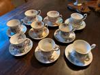 Royal Albert Theekopjes & Schotels - 9 stuks, Antiek en Kunst, Antiek | Servies los, Ophalen