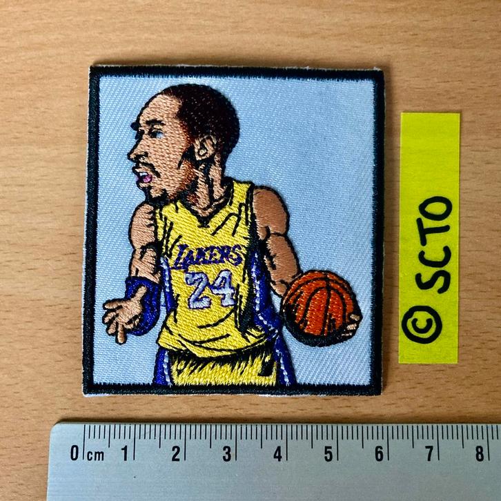 Kobe Bryant Lakers iron patch strijk applicatie, Hobby en Vrije tijd, Kledingapplicaties en Hotfix, Nieuw, Overige applicaties