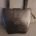 Sergio Rossi schoudertas zwart leer, Ophalen of Verzenden, Gebruikt, Zwart, Schoudertasje