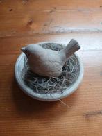 vogeltje op nestje/bordje, Ophalen of Verzenden, Zo goed als nieuw