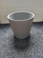 Lichtgrijze binnenpot - 23 cm doorsnee, Ophalen, Kunststof, Gebruikt, Rond