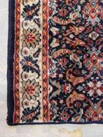 TL87 Retro vintage tapijtje kleedje blauw beige bruin 143/76, 50 tot 100 cm, 100 tot 150 cm, Gebruikt, Rechthoekig
