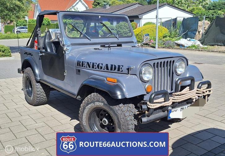 Jeep CJ-7 | 1977 | Route 66 Auctions, Auto's, Oldtimers, Bedrijf, Te koop, Jeep, Benzine, Overige carrosserieën, Handgeschakeld