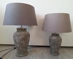 Te koop : twee tafel lampen in landelijke stijl, Ophalen, Gebruikt, 50 tot 75 cm, Landelijk