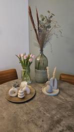 Beton look eettafel, Huis en Inrichting, Tafels | Eettafels, Ophalen, Gebruikt, Rond, Vier personen