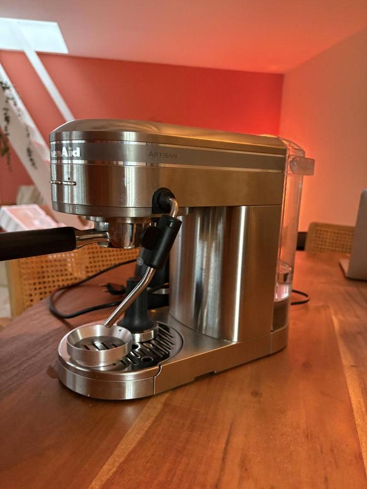 KitchenAid Artisan Espresso machine - chroma, Witgoed en Apparatuur, Koffiezetapparaten, Zo goed als nieuw, Espresso apparaat