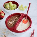 TUPPERWARE chocolade fondueset blauw (voor in de magnetron), Ophalen of Verzenden, Zo goed als nieuw, Blauw, Overige typen