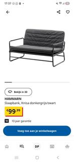 Ikea HAMMARN Slaapbank, Huis en Inrichting, Slaapkamer | Slaapbanken, Ophalen, Gebruikt, Tweepersoons, 190 cm of minder