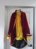 Jonkheer Fluwenjas Rood/Goude Bies Met Geel Blouse mt L, Maat 52/54 (L), Carnaval, Ophalen of Verzenden, Kleding