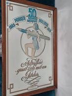 Reclamespiegel  Schrijfleed gaat over met een Parker, Antiek en Kunst, Antiek | Spiegels, Ophalen, Rechthoekig, Minder dan 50 cm