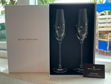 Royal Doulton Champagne glazen - Nieuw in Geschenkdoos beschikbaar voor biedingen