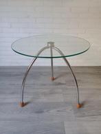 Vintage design bijzettafeltje, Huis en Inrichting, Tafels | Bijzettafels, 45 tot 60 cm, Minder dan 55 cm, Italiaans modern, Metaal of Aluminium