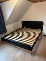 Bed 160x200, Huis en Inrichting, Slaapkamer | Bedden, Ophalen, Zwart, Tweepersoons, 200 cm