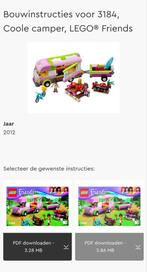 Lego friends, coole camper 3184, Kinderen en Baby's, Speelgoed | Duplo en Lego, Ophalen, Gebruikt, Complete set, Lego