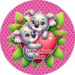 LF4079 icing frosting koala s 18cm eetbare taart plaat print, Ophalen of Verzenden, Nieuw, Taarten, Versiering
