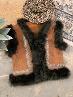 Afghaanse waistcoat M bohemian Lammy coat gilet, Kleding | Dames, Ophalen of Verzenden, Zo goed als nieuw, Maat 38/40 (M), Bruin