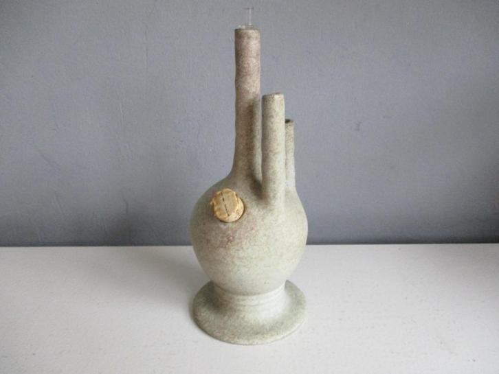Vintage Freek Berends beige olielamp vaas sixties, Antiek en Kunst, Antiek | Keramiek en Aardewerk, Ophalen of Verzenden