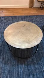 Salontafel met goud brons kleurig metaal blad, Huis en Inrichting, Tafels | Salontafels, Ophalen, Zo goed als nieuw