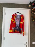 Brandweer Shirt - Kostuum, Maat 52/54 (L), Carnaval, Ophalen of Verzenden, Zo goed als nieuw