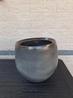 Bloempot Antraciet, Gebruikt, Rond, Binnen, Ophalen of Verzenden