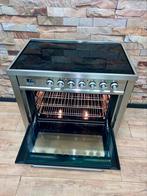 Luxe Boretti INDUCTIE Fornuis met 5 zones RVS 90 cm, 60 cm of meer, Ophalen of Verzenden, Zo goed als nieuw, Energieklasse A of zuiniger