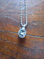 Zilveren Boeddha to Buddha Ketting 44cm, Sieraden, Tassen en Uiterlijk, Kettinghangers, Gebruikt, Overige voorstellingen, Ophalen of Verzenden