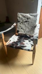 Vintage Deens design safari stoel Kaare Klint, Ophalen, Zo goed als nieuw, Leer