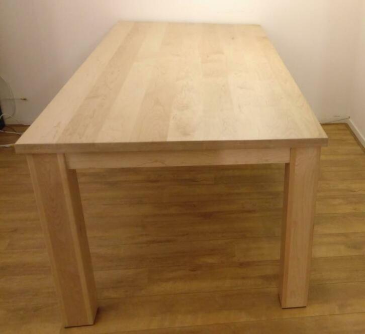 Tafel 240 x 100 cm 6 tot 8 persoons nieuw onbehandeld, Huis en Inrichting, Tafels | Eettafels, Gebruikt, 50 tot 100 cm, 200 cm of meer