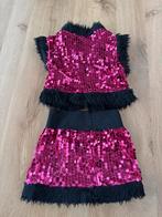 Carnaval glitter rok top maat 128, Kinderen en Baby's, Ophalen of Verzenden, Zo goed als nieuw, 122 t/m 128, Meisje