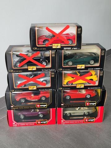 Diverse modelauto's Bburago & Maisto in doos 1:24 (NIEUW) beschikbaar voor biedingen