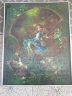 Puzzel Alice in Wonderland in lijst, Huis en Inrichting, Minder dan 50 cm, Gebruikt, 50 tot 75 cm, Overige typen