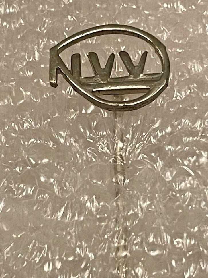 Oude NVV Speld - Vakbondsgeschiedenis, Verzamelen, Speldjes, Pins en Buttons, Gebruikt, Ophalen of Verzenden