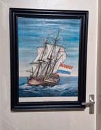 Schilderij de Amsterdam 1748 door Jan Poortman, Ophalen of Verzenden