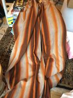 Vintage set gordijnen. Mooie warme retro kleuren jaren 70, Huis en Inrichting, Ophalen of Verzenden, Zo goed als nieuw, 200 cm of meer