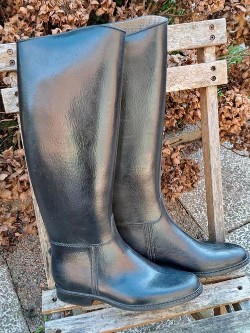 Mooie zwarte rijlaarzen met structuur. Maat 40., Dieren en Toebehoren, Paardrijkleding, Zo goed als nieuw, Schoeisel, Dressuur