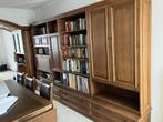 Vintage wandkast met secretaire - Castle Furniture, Ophalen, Gebruikt, 200 cm of meer, Met lade(s)