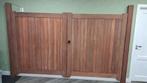 Hardhouten poort (Dubbel), 1 tot 2 meter, Nieuw, Ophalen of Verzenden, 3 tot 6 meter