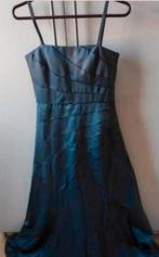 Donkerblauw/donkegrijze galajurk "Mari Lund" maat S, Galajurk, Blauw, Ophalen of Verzenden, Zo goed als nieuw