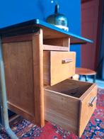 Vintage bureau, leraren lessenaar, desk, formica blad, Ophalen, Gebruikt, Vintage, Bureau